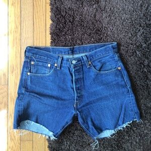 Unisex button fly LEVI shorts